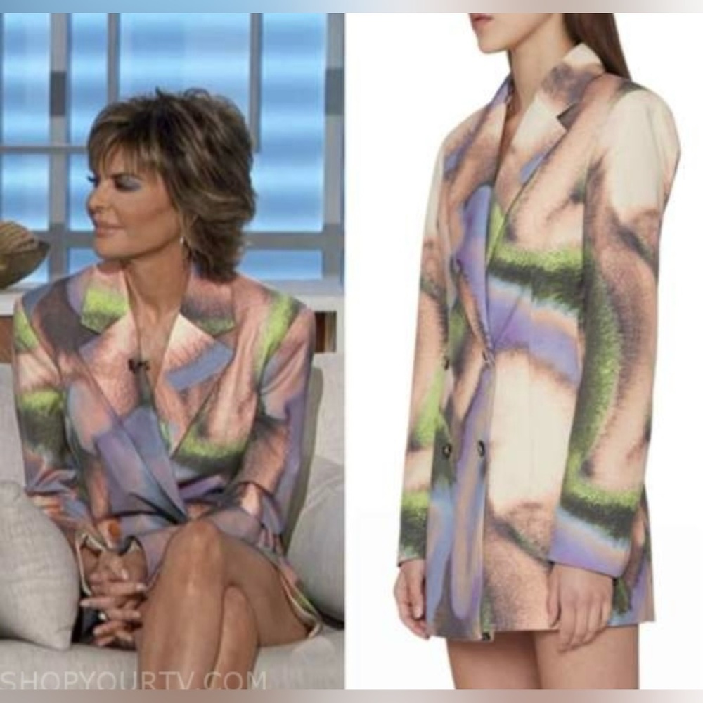 Multicolor Abstract Blazer - Picture 7 of 9